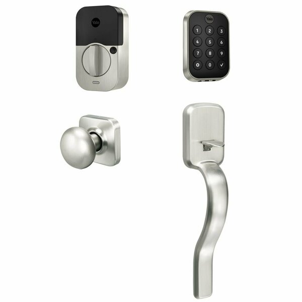 Yale Real Living Yale Assure Lock 2 Bundle with Key Free Keypad Bluetooth Deadbolt, Ridgefield Handleset BYRD430BLERX619